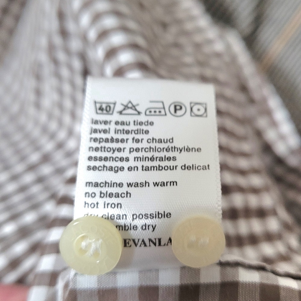 Lacoste Gingham Button Down Size 42 - image 5